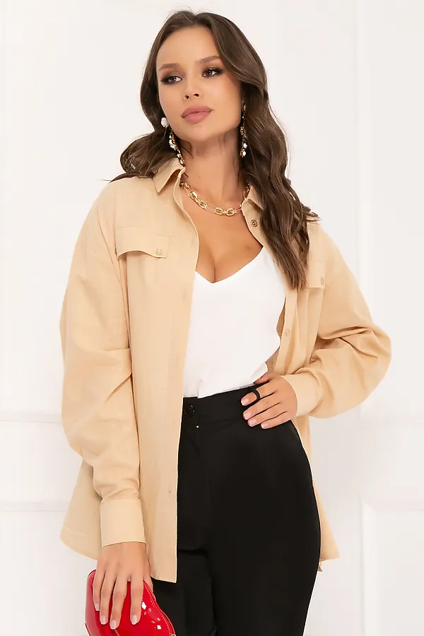 Рубашка  BELLOVERA, бежевый - фото 2