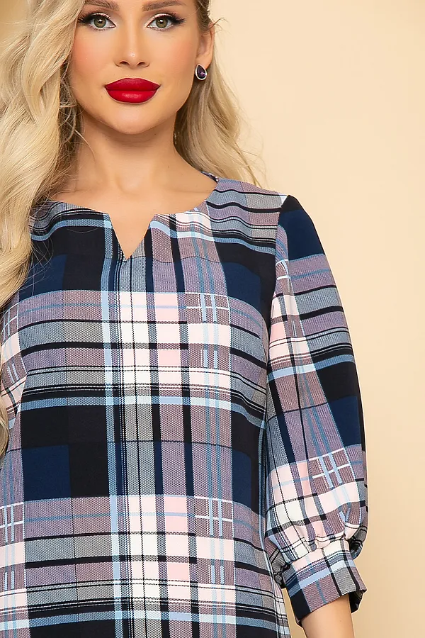 Платье LADY TAIGA, клетка - фото 2