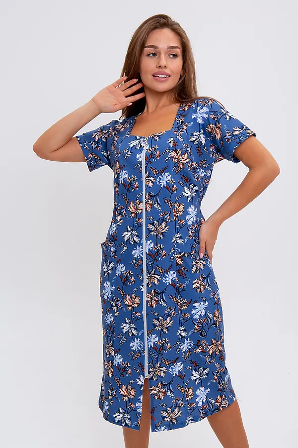 Халат MODELLINI, индиго - фото 2