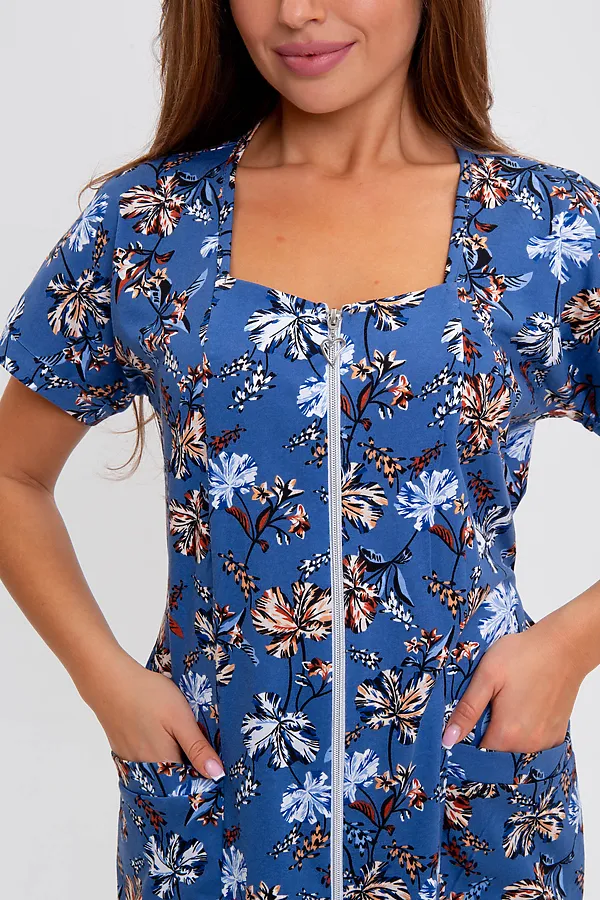 Халат MODELLINI, индиго - фото 2