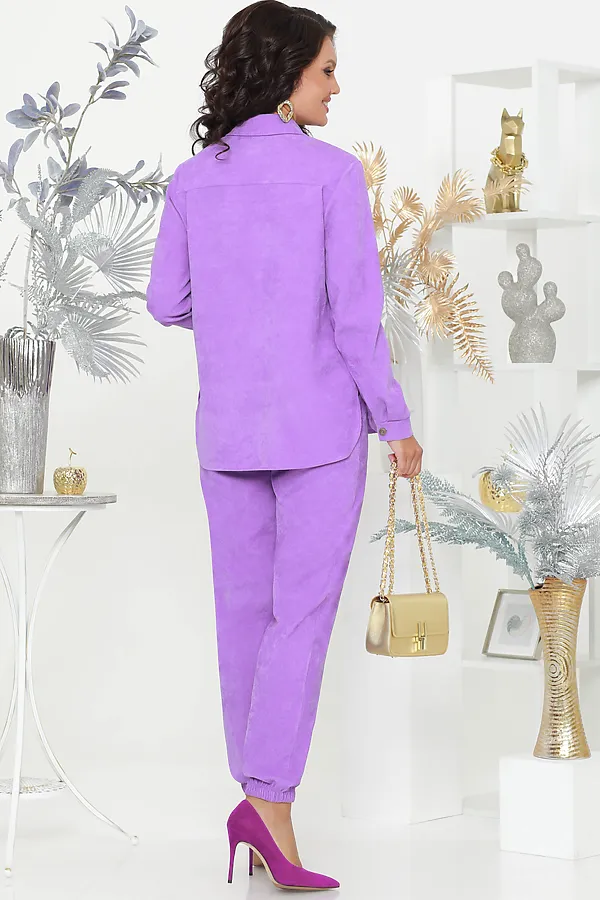 Костюм (Рубашка+Брюки) DSTREND, лавандовый - фото 2