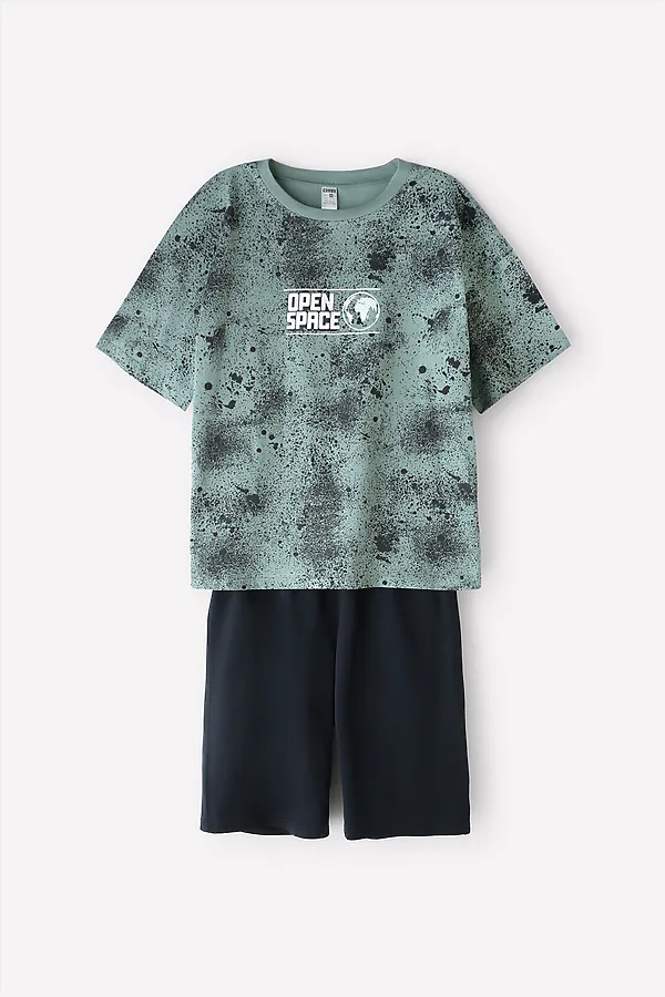 Пижама CROCKID SALE, полынь, темная ежевика - фото 2