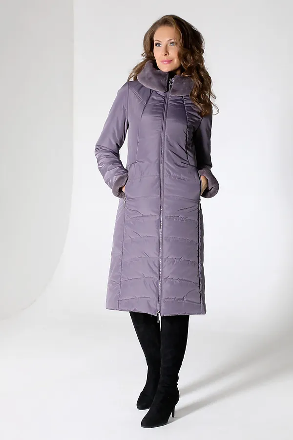 Пальто DIZZYWAY, серо-сиреневый - фото 2