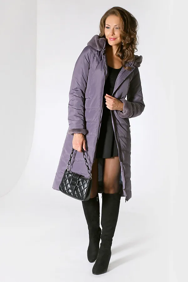 Пальто DIZZYWAY, серо-сиреневый - фото 2