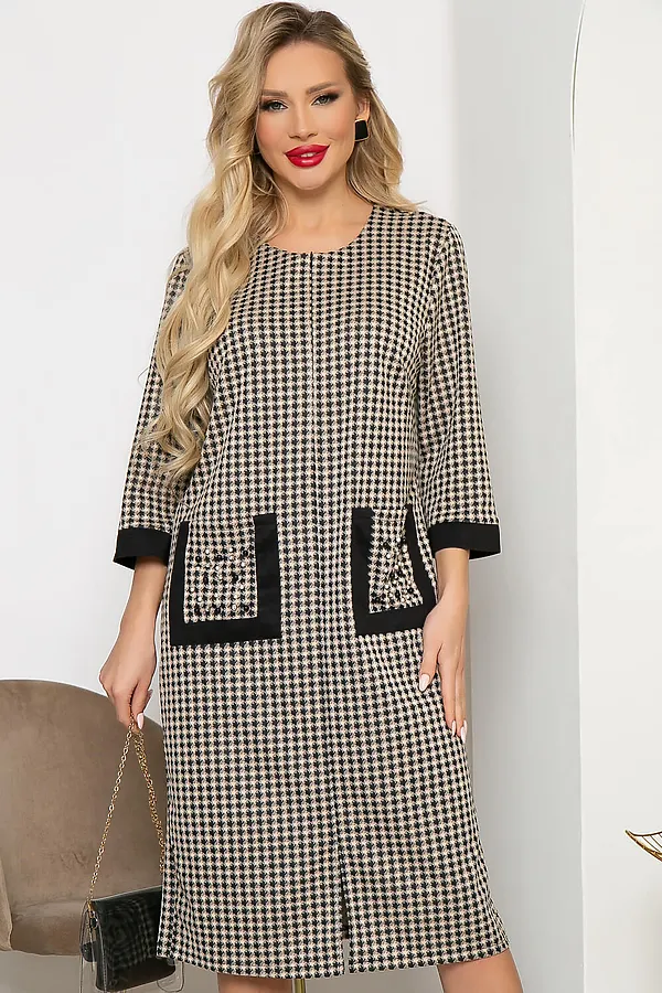 Платье LADY TAIGA, беж - фото 2