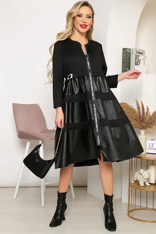Платье LADY TAIGA, блэк - фото 2