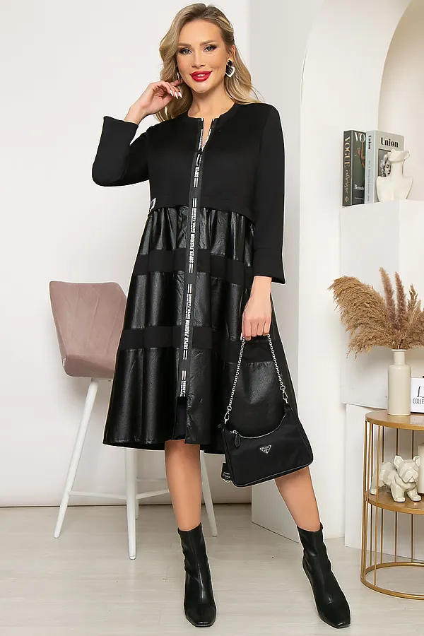 Платье LADY TAIGA, блэк - фото 2