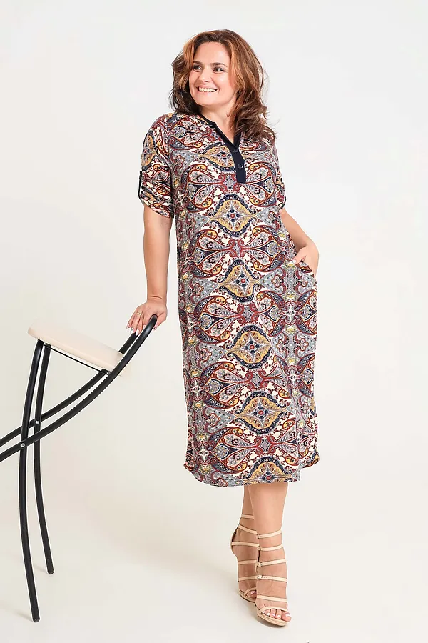 Платье 21559 НАТАЛИ, орнамент - фото 2