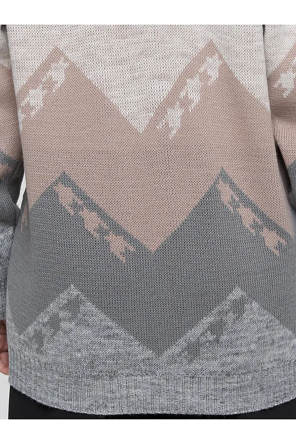 Кардиган VAY, св.бежевый/серый меланж/титаниум/какао - фото 2