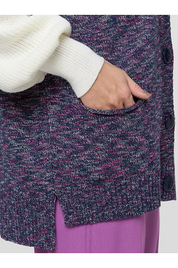 Жилет VAY, синий/розовый меланж - фото 2