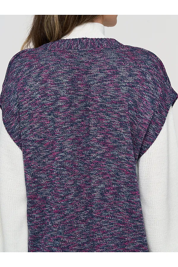 Жилет VAY, синий/розовый меланж - фото 2