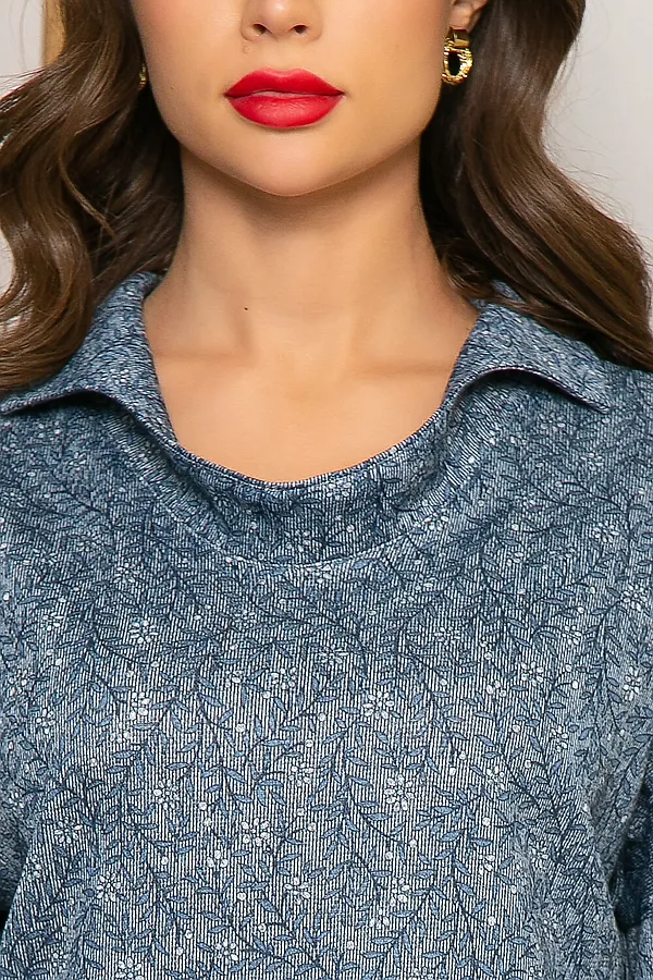 Туника LADY TAIGA, мелкий цветок - фото 2