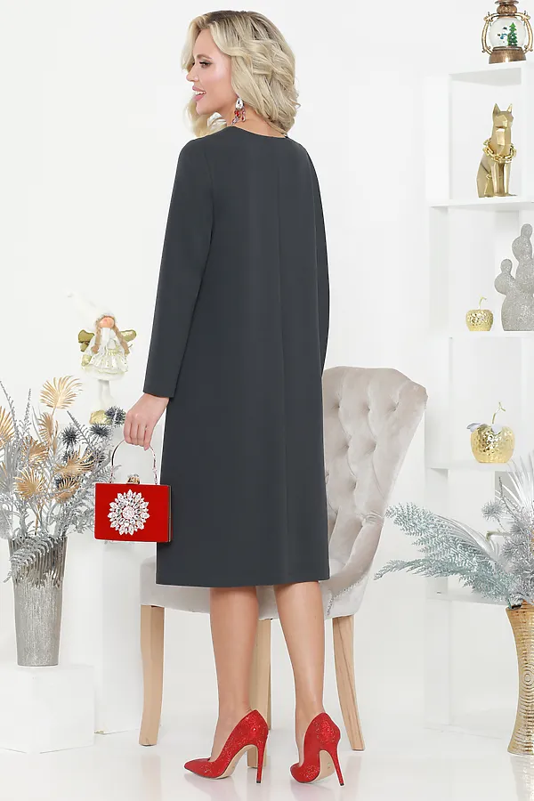 Платье DSTREND, антрацит - фото 2