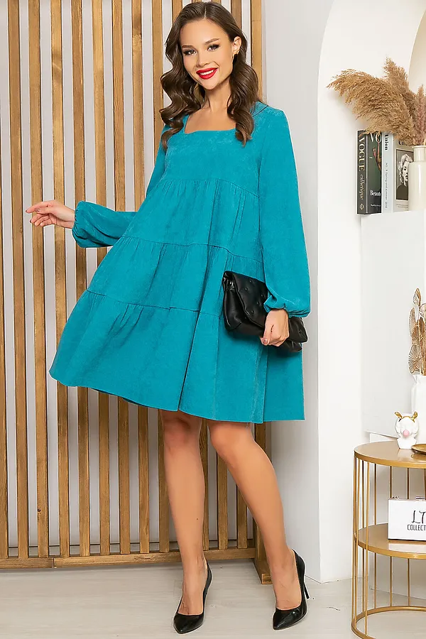 Платье LADY TAIGA, бирюза - фото 2