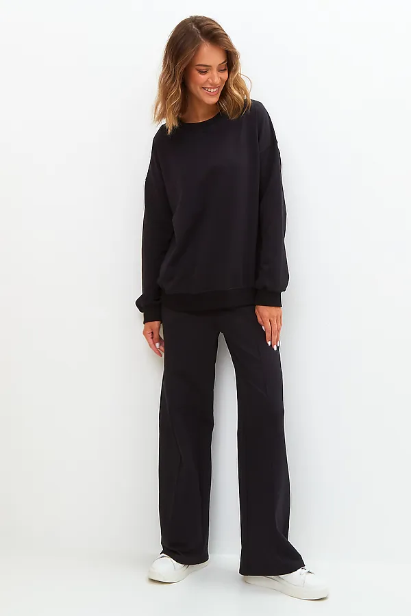 Костюм (Свитшот+Брюки) MODELLINI, черный - фото 2