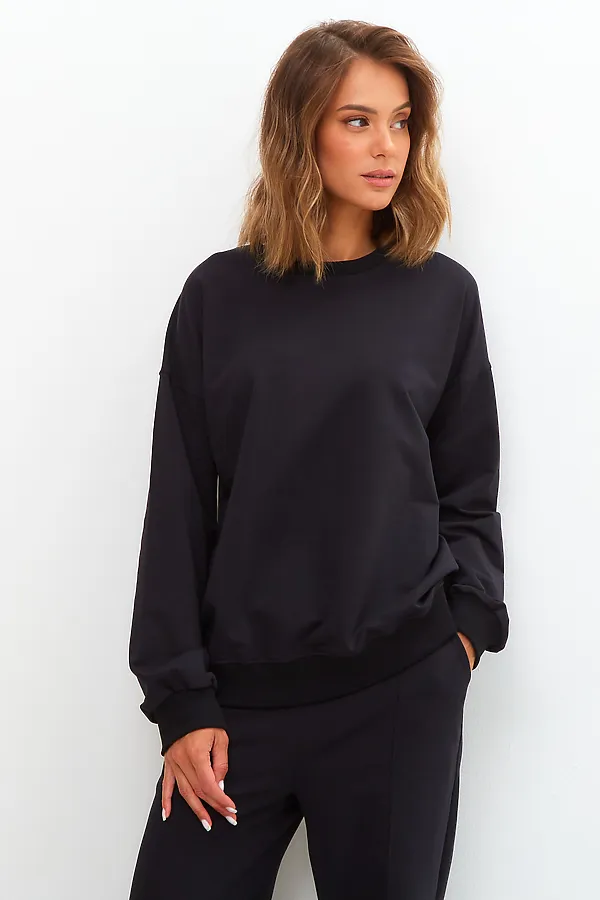 Костюм (Свитшот+Брюки) MODELLINI, черный - фото 2