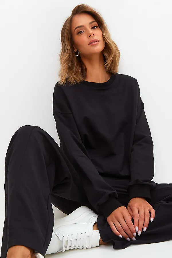 Костюм (Свитшот+Брюки) MODELLINI, черный - фото 2