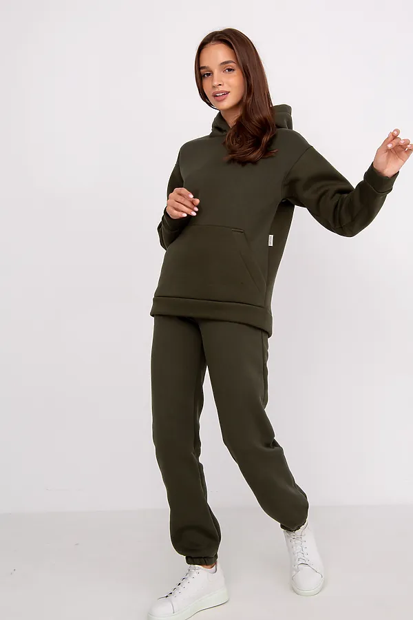 Костюм (Худи+Брюки) MODELLINI, хаки - фото 2