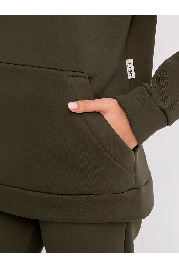 Костюм (Худи+Брюки) MODELLINI, хаки - фото 2