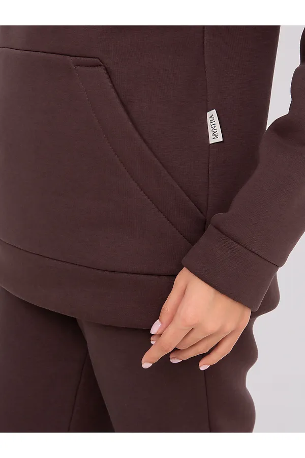 Костюм (Худи+Брюки) MODELLINI, коричневый - фото 2