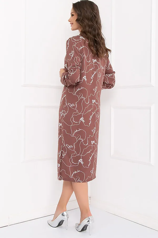 Платье BELLOVERA, кофейный - фото 2