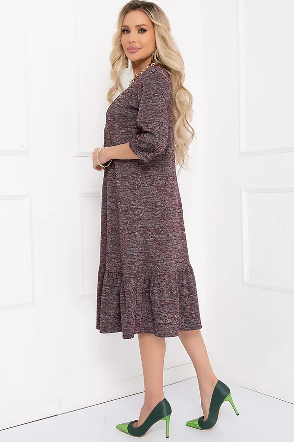 Платье BELLOVERA, бордовый - фото 2