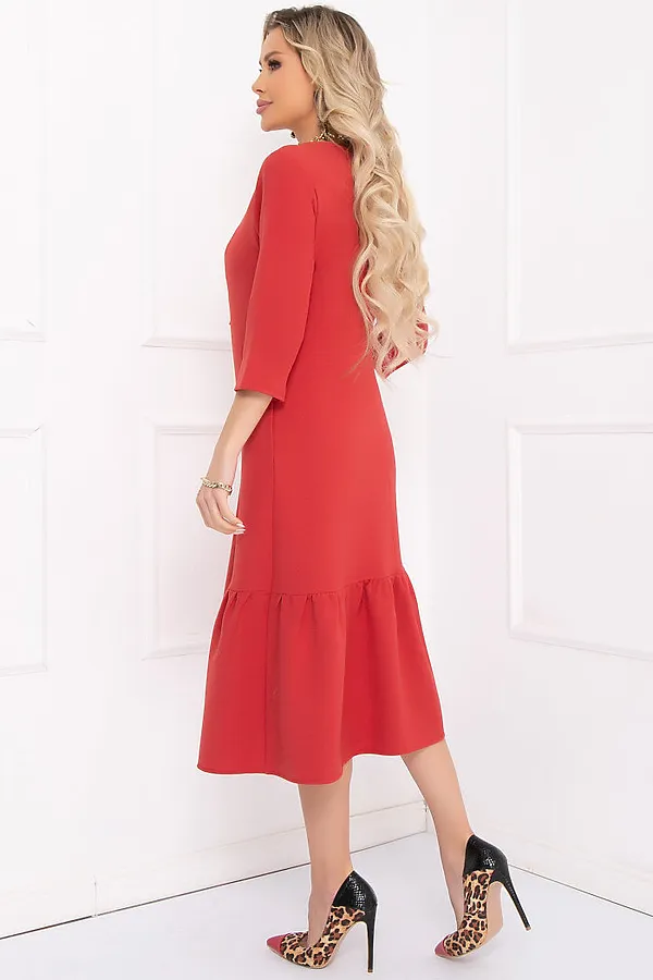 Платье BELLOVERA, терракот - фото 2