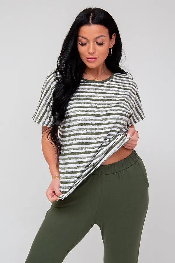 Костюм (Футболка+Бриджи) MODELLINI, хаки - фото 2