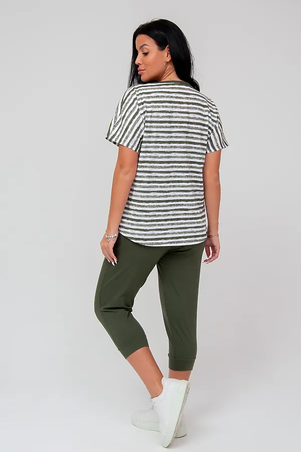 Костюм (Футболка+Бриджи) MODELLINI, хаки - фото 2