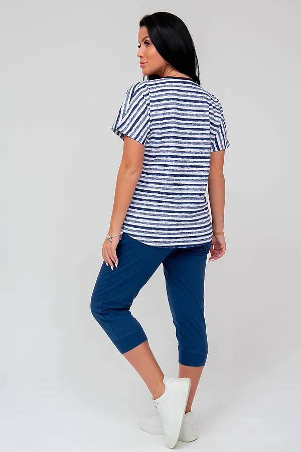 Костюм (Футболка+Бриджи) MODELLINI, индиго - фото 2