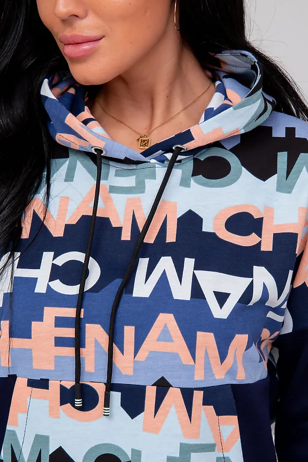 Костюм (Худи+Брюки) MODELLINI, темно-синий - фото 2