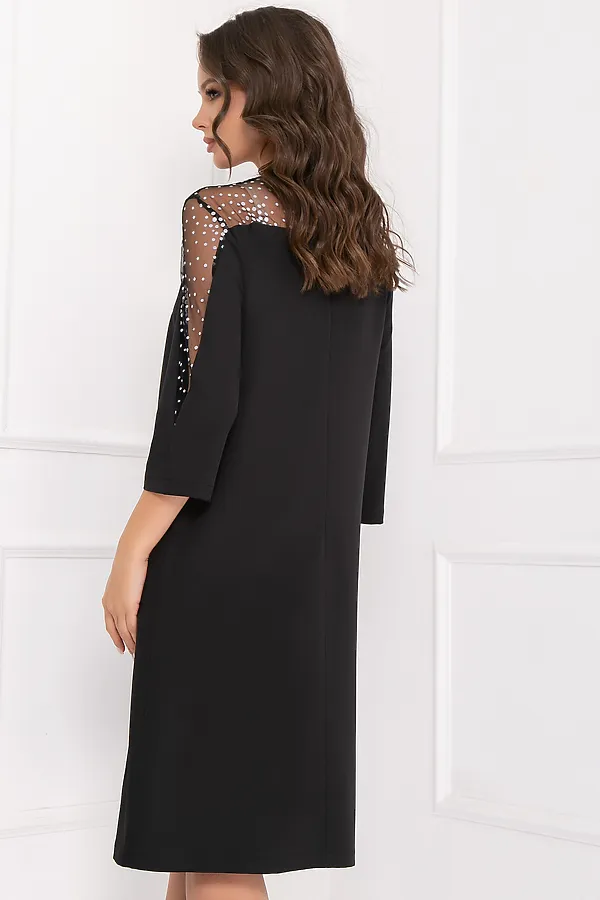 Платье BELLOVERA, черный, белый - фото 2