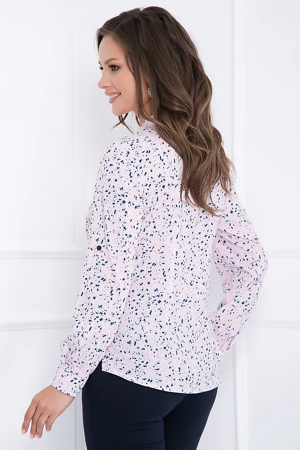 Блуза BELLOVERA, белый, синий - фото 2