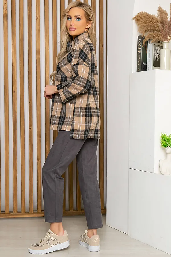 Костюм (Рубашка+Брюки) LADY TAIGA, грей - фото 2