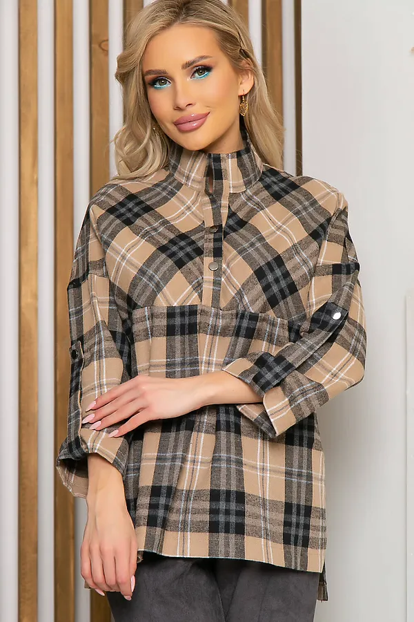 Костюм (Рубашка+Брюки) LADY TAIGA, грей - фото 2