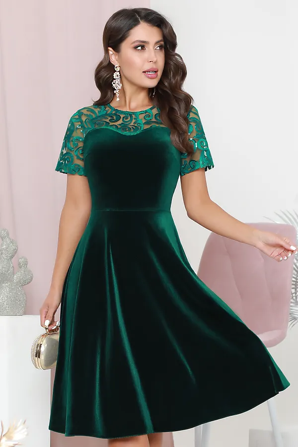 Платье DSTREND, изумрудный - фото 2