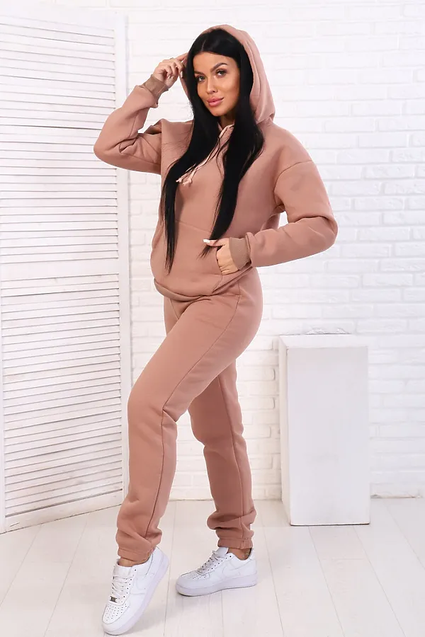 Костюм (брюки+толстовка) СОФИЯ37, капучино - фото 2