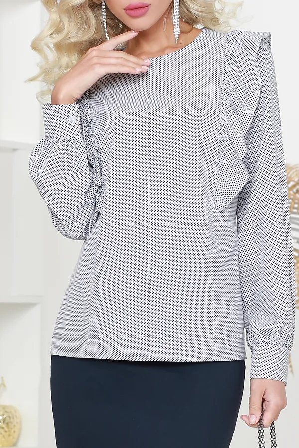 Блуза DSTREND, сине-белый - фото 2