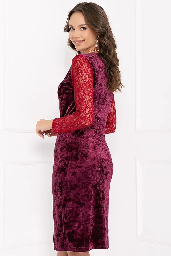 Платье BELLOVERA, бордовый - фото 2