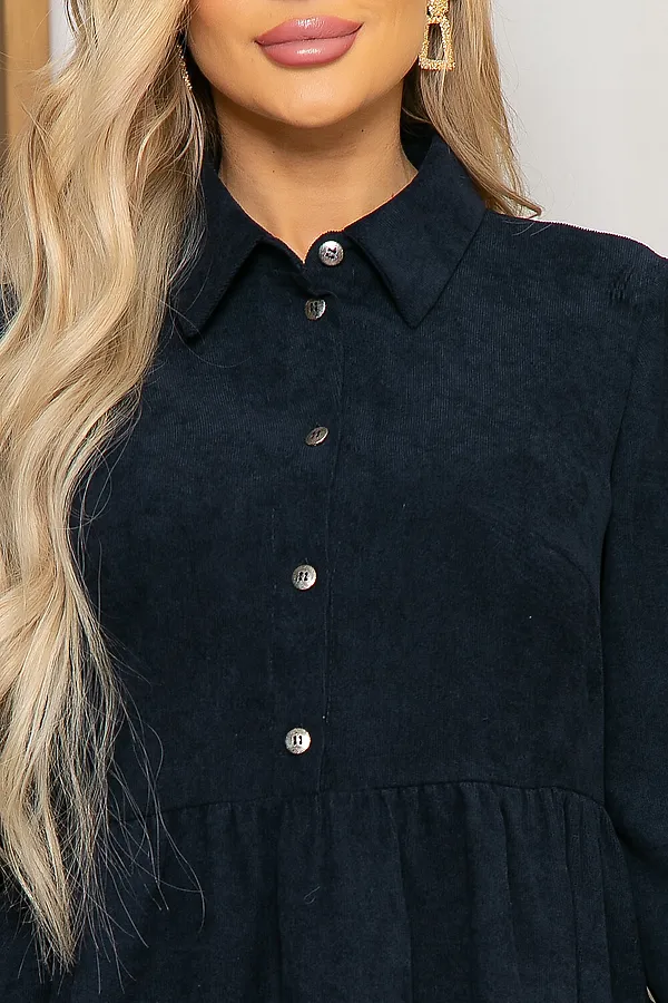 Платье LADY TAIGA, темно-синее - фото 2