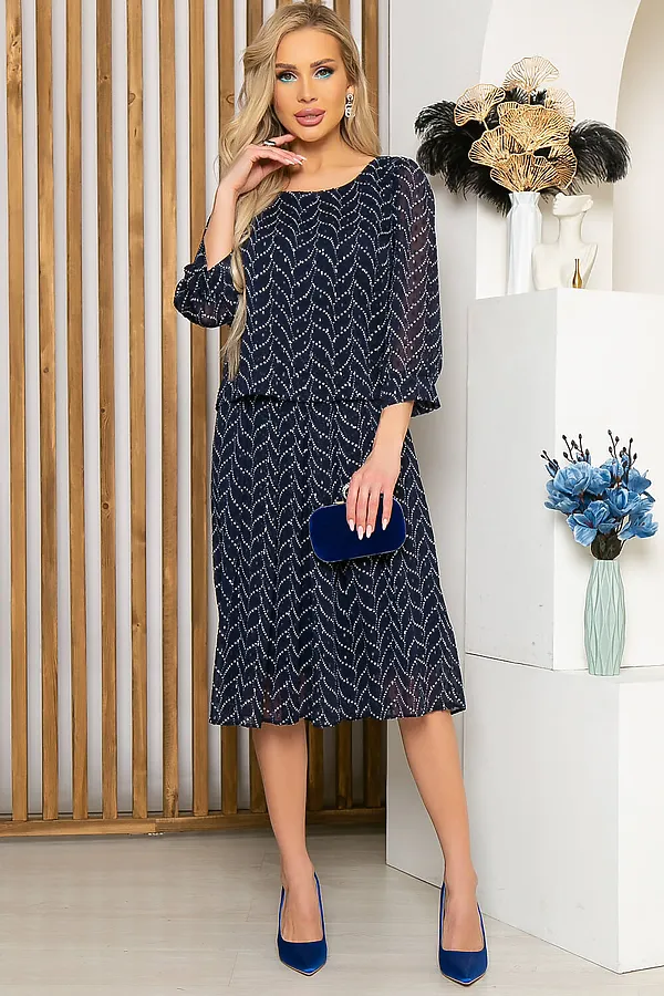 Платье LADY TAIGA, блю - фото 2