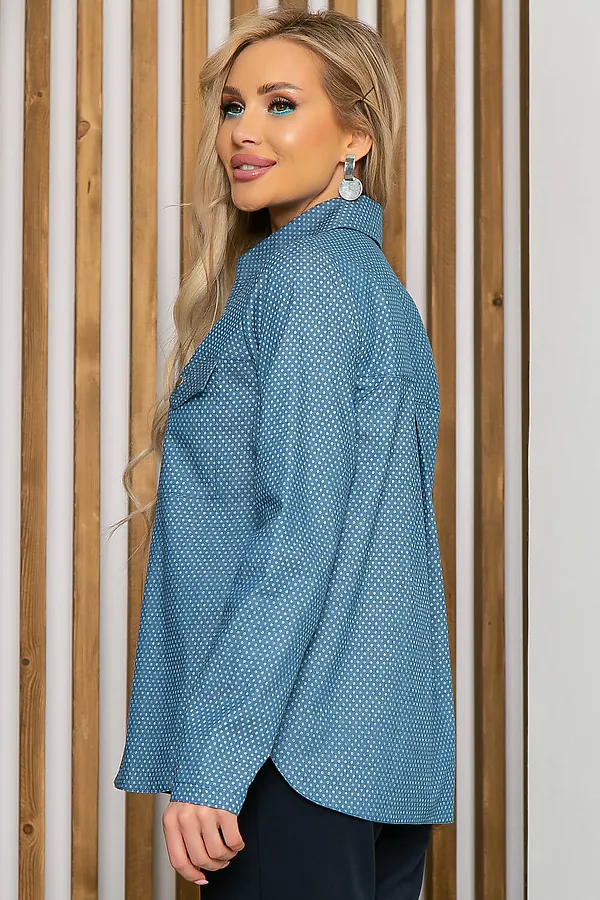 Рубашка LADY TAIGA, джинс - фото 2