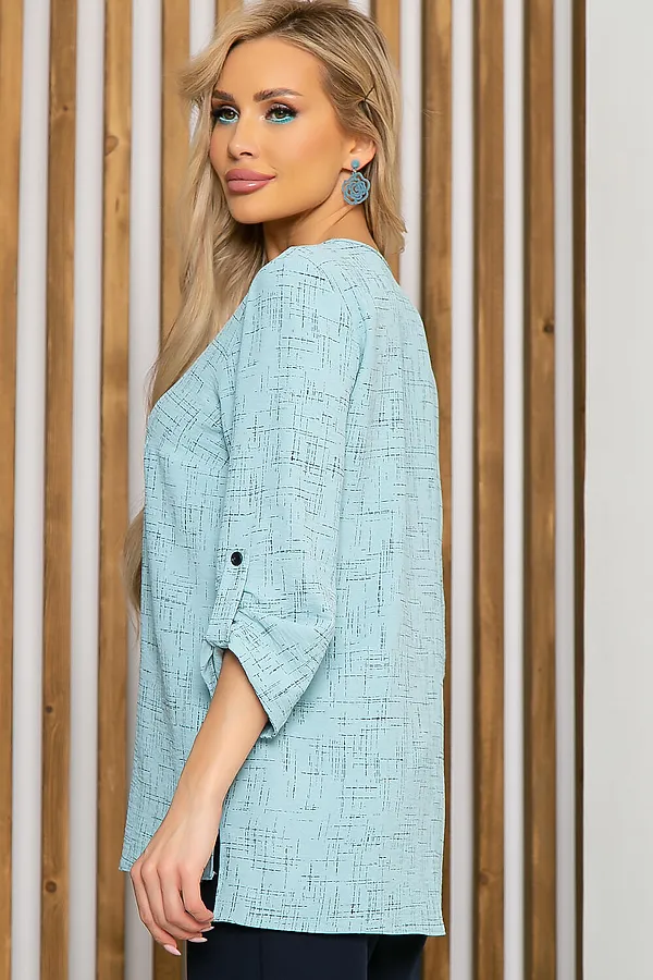 Блуза LADY TAIGA, голубая - фото 2