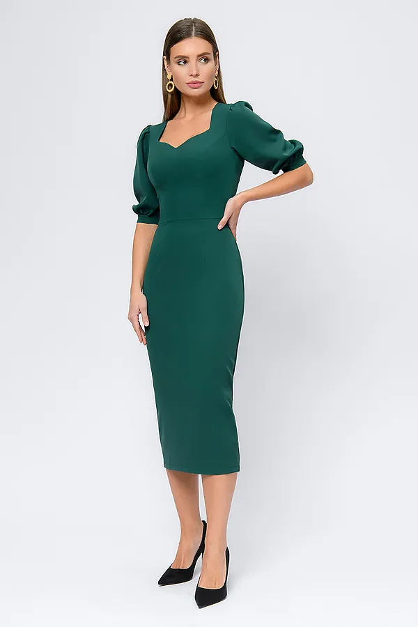 Платье 1001 DRESS, изумрудный - фото 2