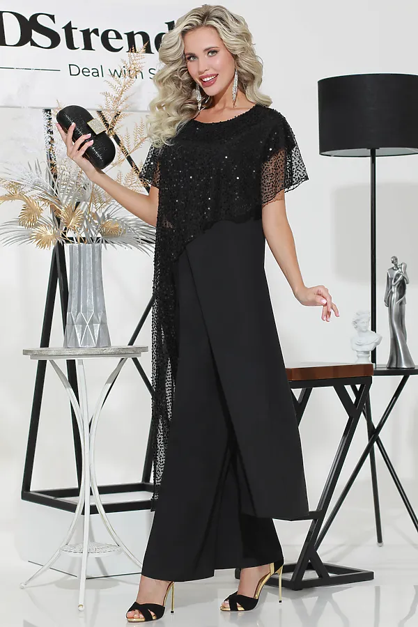 Костюм (Блузон+брюки) DSTREND, чёрный - фото 2