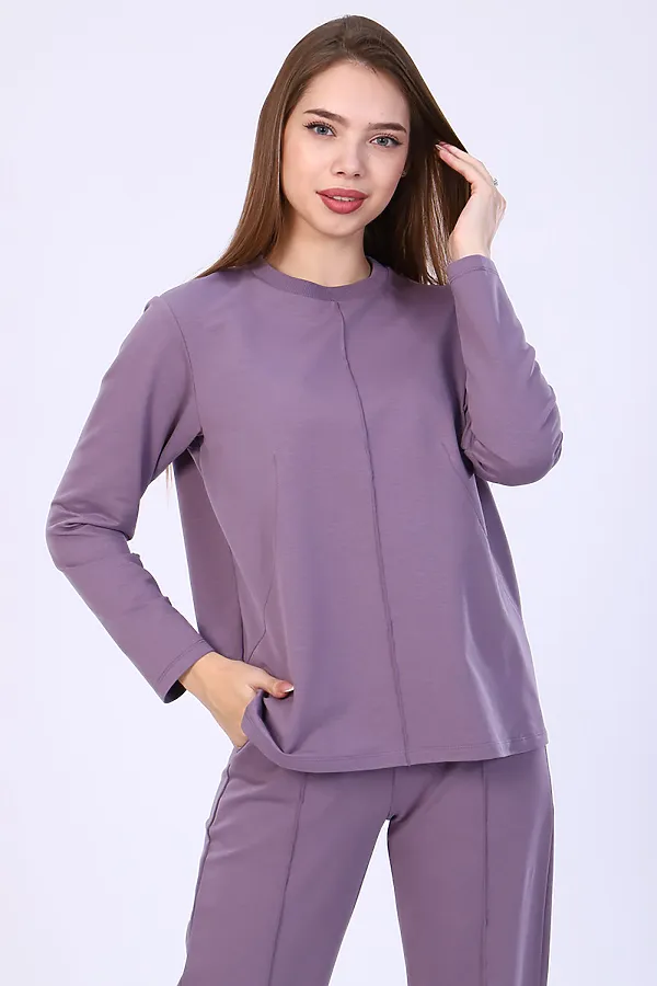 Костюм (брюки+джемпер) СОФИЯ37, лавандовый - фото 2