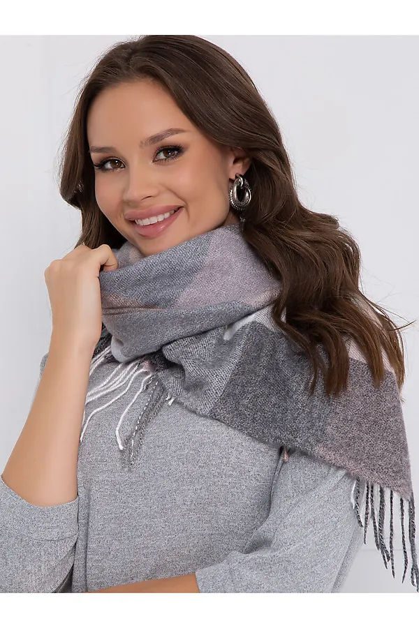 Палантин  BELLOVERA, серый, голубой - фото 2