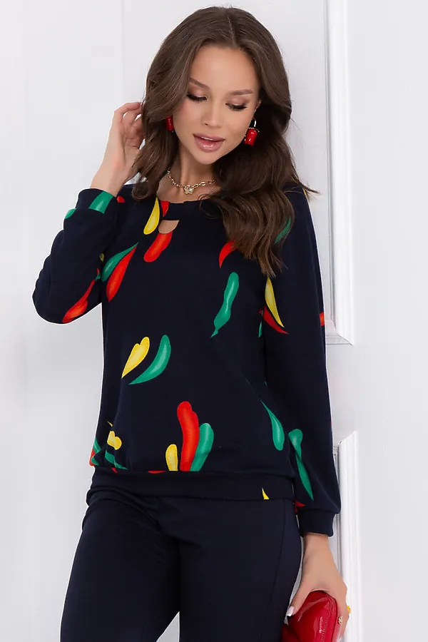 Джемпер  BELLOVERA, тёмно-синий - фото 2