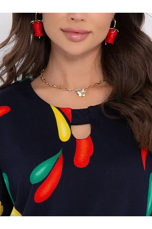 Джемпер  BELLOVERA, тёмно-синий - фото 2