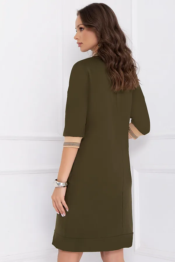 Платье BELLOVERA, хаки - фото 2